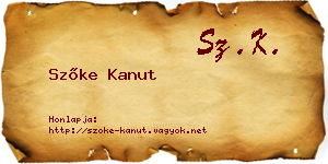Szőke Kanut névjegykártya